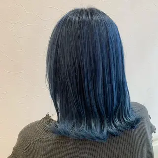 ミディアム カラー 店長ハイトーンカラー 柞山史奈のヘアスタイル