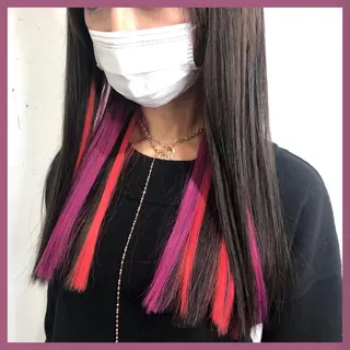 ロング カラー ヘアアレンジ 八巻 晴香のヘアスタイル