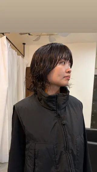 ショート パーマ／透明感 🍃Hidetoraのヘアスタイル