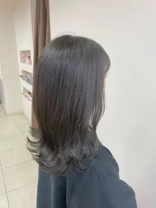 セミロング カラー ヘアアレンジ 【Sweep】おじま のぞみのヘアスタイル