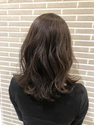 ミディアム カラー ヘアアレンジ 山北 咲子のヘアスタイル