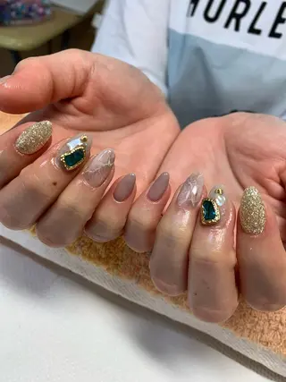 ネイル rukianail 新里のネイルデザイン