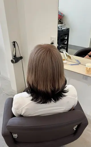 ミディアム カラー Nn-ｴﾇ- aikoのヘアスタイル