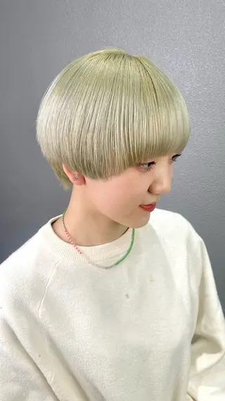 ショート カラー ブリーチ/髪質改善 Norikaのヘアスタイル