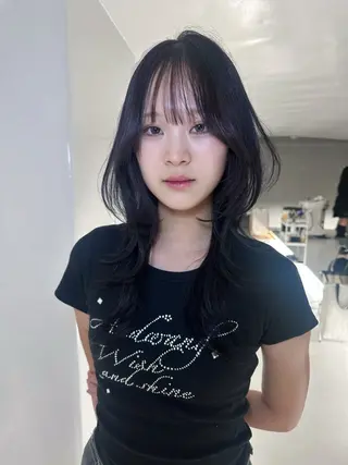 カラー RiA🎀 @ria.o913_のヘアスタイル
