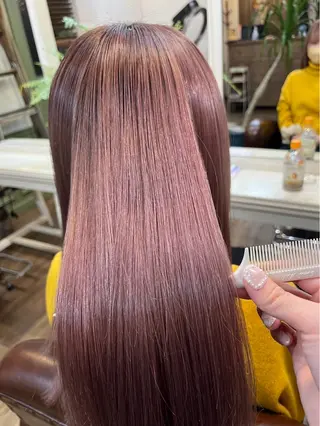 セミロング サラ艶トリートメント miyuのヘアスタイル