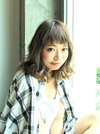 ミディアム カラー 🌿flencia 丸　和博🌿のヘアスタイル