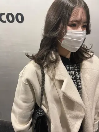 セミロング 韓国 / 中国ヘア 🦋Noniのヘアスタイル