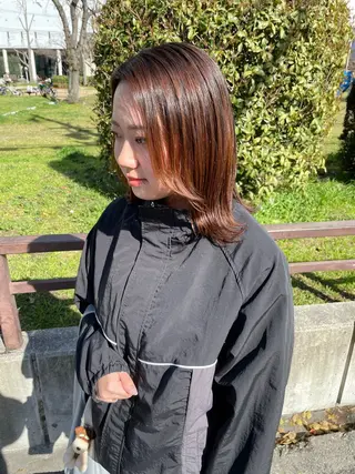 ミディアム fubuki🪷 似合わせカットカラーのヘアスタイル