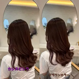 セミロング lovis🧸ゆうあ 🧸/透明感カラーのヘアスタイル