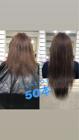 セミロング カラー 🦋美髪/エクステ 🦋アベイクミのヘアスタイル