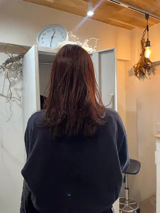 セミロング カラー 下石怜子/レイヤー/ 透明感カラーのヘアスタイル