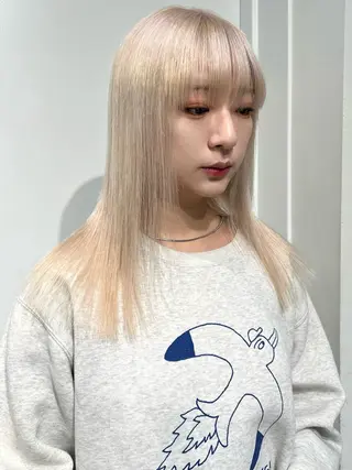 ミディアム カラー HARU//原宿🤍 リピート率NO.1のヘアスタイル