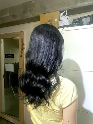 ロング カラー ブリーチカラーと、髪 質改善。HARUKAのヘアスタイル