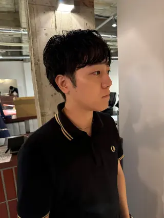 ショート パーマ 森田 鴻之介のヘアスタイル