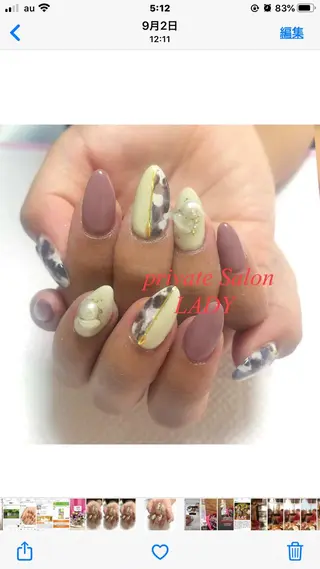 ネイル 桜田 麻菜のネイルデザイン