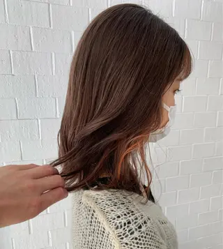 ミディアム Belle 新宿所属・清野　花音/ レイヤーカット⟡.·のヘアスタイル