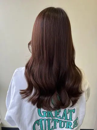 セミロング 韓国ヘア🇰🇷 SAYAのヘアスタイル