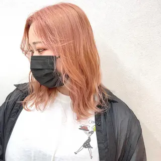 セミロング カラー TriumpH天王寺店【ミルボンAujua認定サロン】所属・SAKI🐈‍⬛【 HAPPY届けます】のヘアスタイル