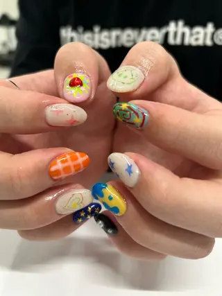 ネイル プライベートネイルサロンone nail所属・one nail 【カラフル/個性派】のネイルデザイン