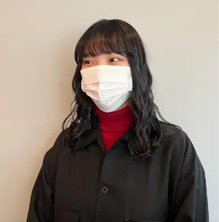 セミロング カラー パーマ、ストパー モデル募集、ちはるのヘアスタイル