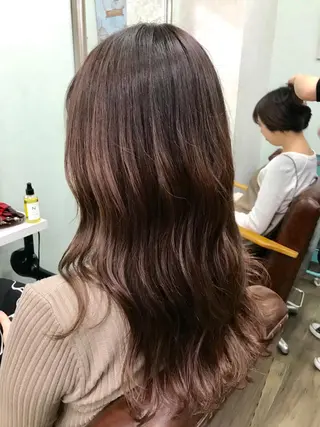 ロング カラー ブリーチ&似合せボブ 田中寛十のヘアスタイル