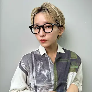 ショート カラー Hiroto/表参道 /暗髪/モード♠️のヘアスタイル