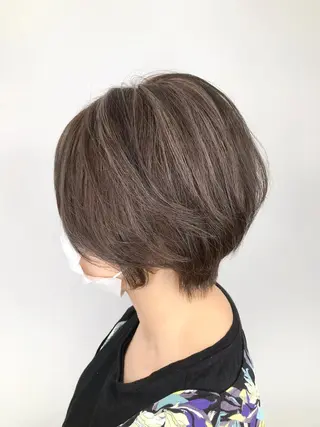 ショート カラー インナーカラー/ ストレート/奥野洸也のヘアスタイル