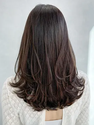 セミロング カラー パーマ ヘアアレンジ ITbyALBUM 浦和店のヘアスタイル