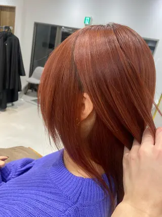 セミロング 山﨑 燦人のヘアスタイル