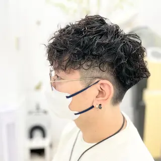 ショート パーマ メンズパーマ特化 玉置のヘアスタイル