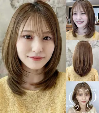 セミロング GAYA所属・竹内 gayaおゆみ野店のヘアスタイル