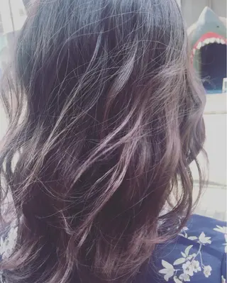 ロング カラー パーマ、髪質改善 川崎祐介のヘアスタイル