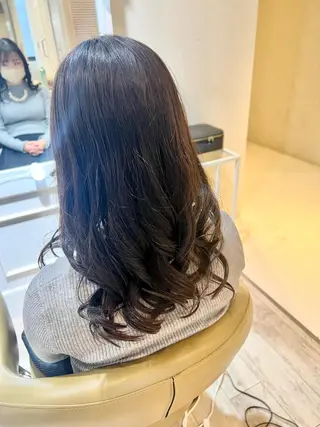 セミロング 人見知りさんでも安心 奥田 里佳子のヘアスタイル