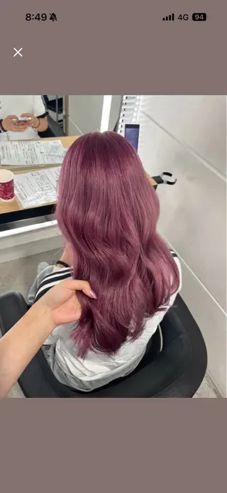 ロング miku/ラベンダー 透明感カラー🪻❤︎のヘアスタイル