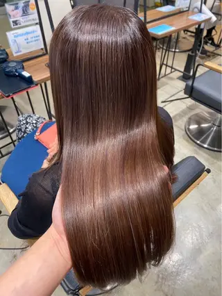 ロング 阿部 史奈のヘアスタイル