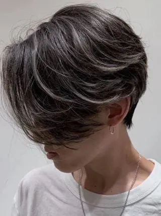 ミディアム メンズ メンズ特化【平吉蓮】 ひらよしれんのヘアスタイル
