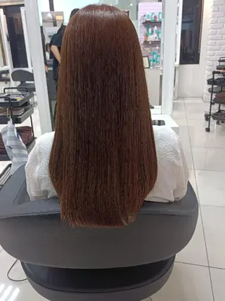 ロング カラー 【縮毛矯正/レディー スカット】美涼🎀のヘアスタイル