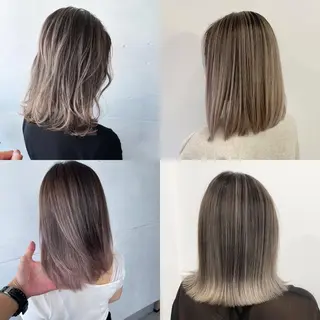 ミディアム カラー かわさき ともやのヘアスタイル