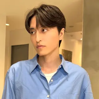 ショート パーマ メンズ 岡田大志🇰🇷 中/韓メンズヘアのヘアスタイル