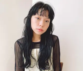 ロング カラー 山形 紗奈のヘアスタイル