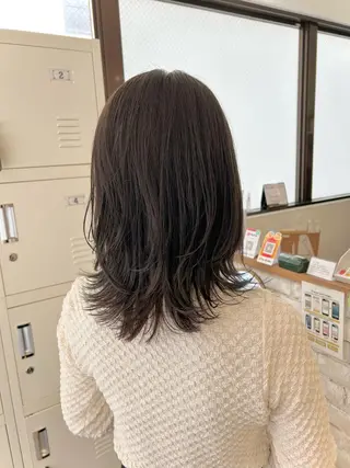 ミディアム カラー 🫧顔周りカット 🫧樫村優香のヘアスタイル