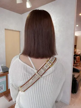 ミディアム カラー 高橋 みく/ minim 暖色のヘアスタイル