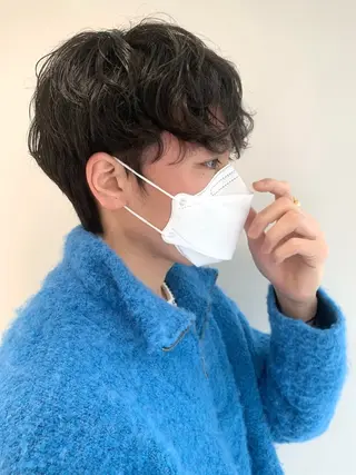 パーマ メンズ 松浦ゆずき 韓国/ 診断/ダウンパーマのヘアスタイル