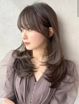 ミディアム カラー パーマ 【美髪矯正】 吉村　清志のヘアスタイル