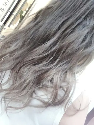 ロング カラー ヘアアレンジ Ma ruのヘアスタイル