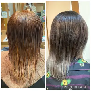 ミディアム カラー ヘアアレンジ topstylist 野口 雅のヘアスタイル