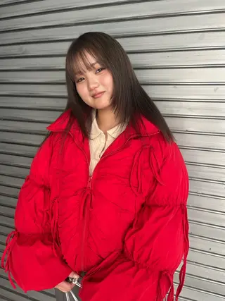 セミロング momoca 暖色カラー/ボブのヘアスタイル