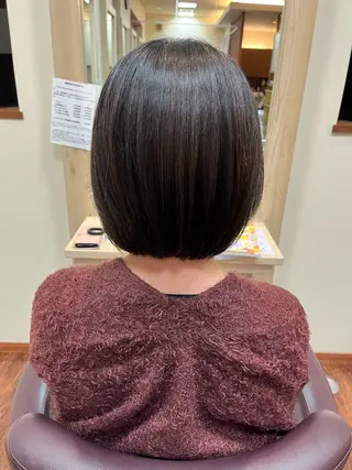 ミディアム 水口 真穂のヘアスタイル