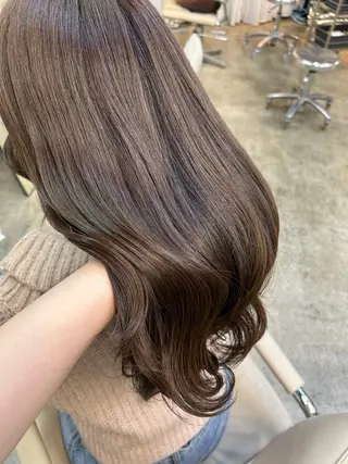 ロング カラー 暗髪カラー/ 透明感カラー/真菜のヘアスタイル